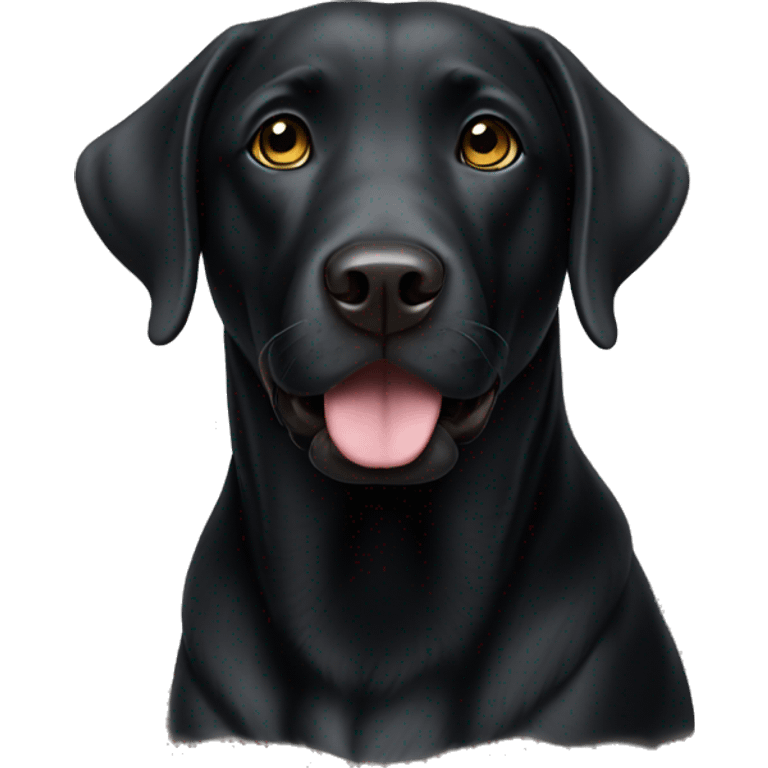 Black labrador emoji