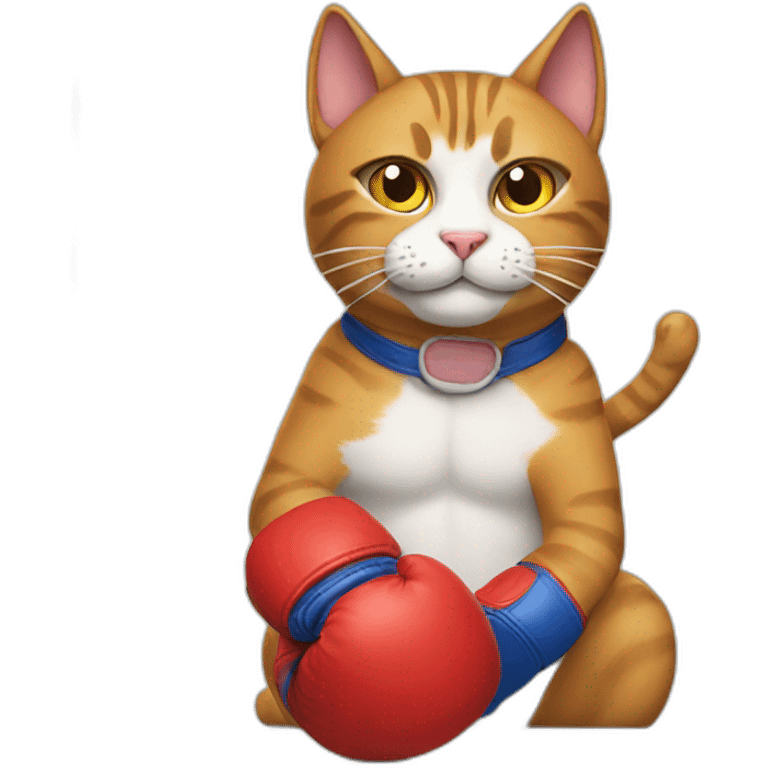 Boxing cat emoji