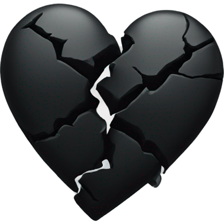 Broken black heart emoji