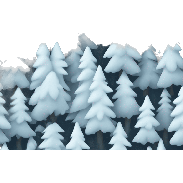 Winter forest emoji