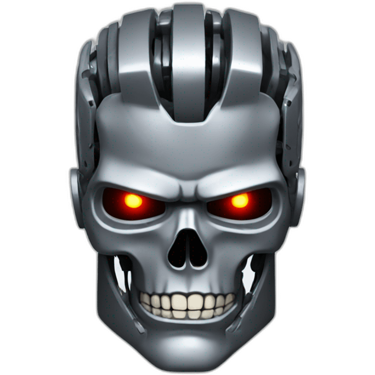 terminator head with hornes emoji