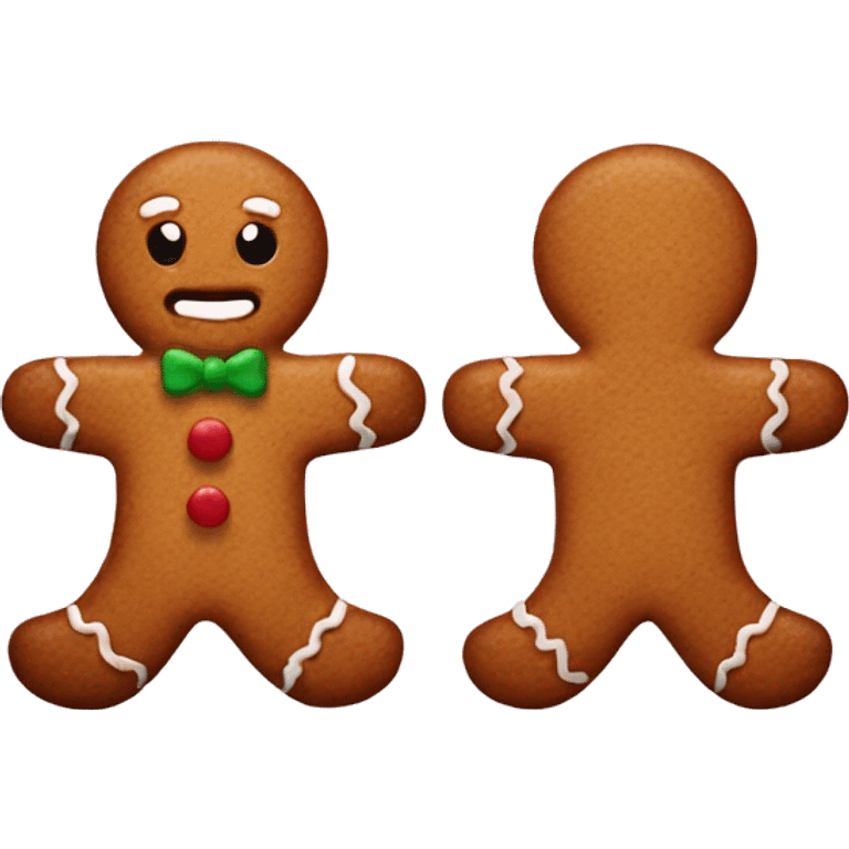 Gingerbread man emoji