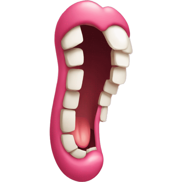 Emoji with enormous tongue emoji