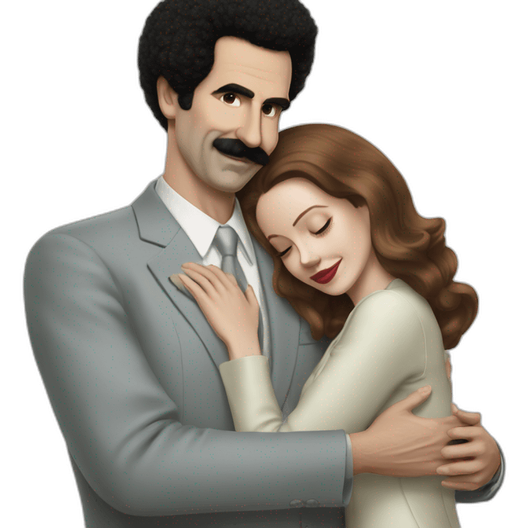 borat hugs lana del ray emoji