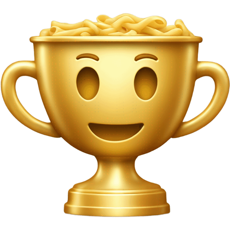 Bowl of Macaroni Golden Trophy emoji