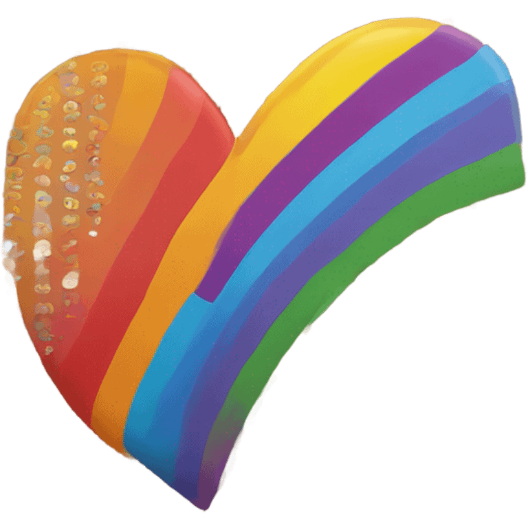 Rainbow heart emoji