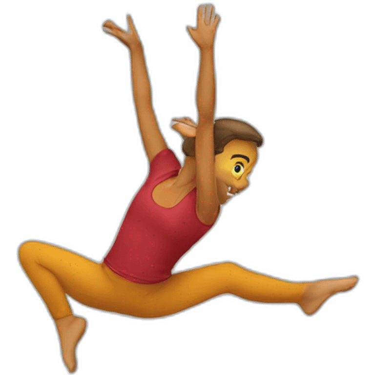 Retourné acrobatique emoji