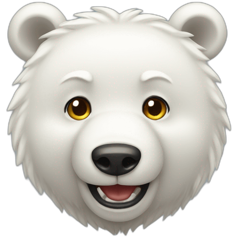 rofl white bear emoji