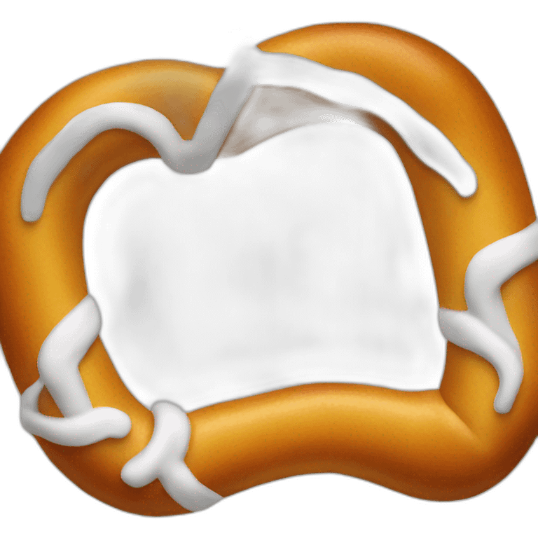 chrome surfaced pretzel emoji