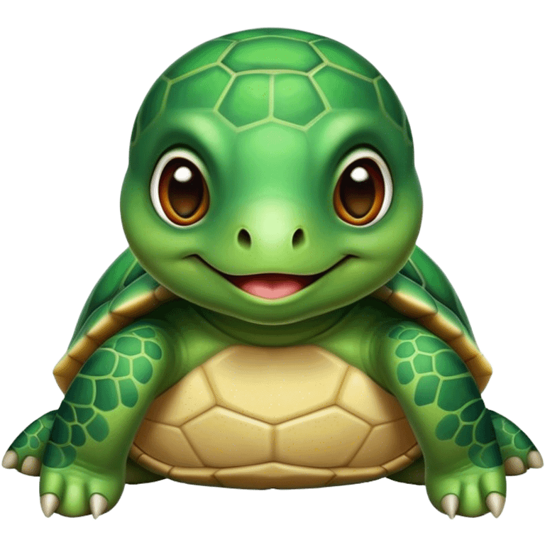 Una tortuga cute emoji