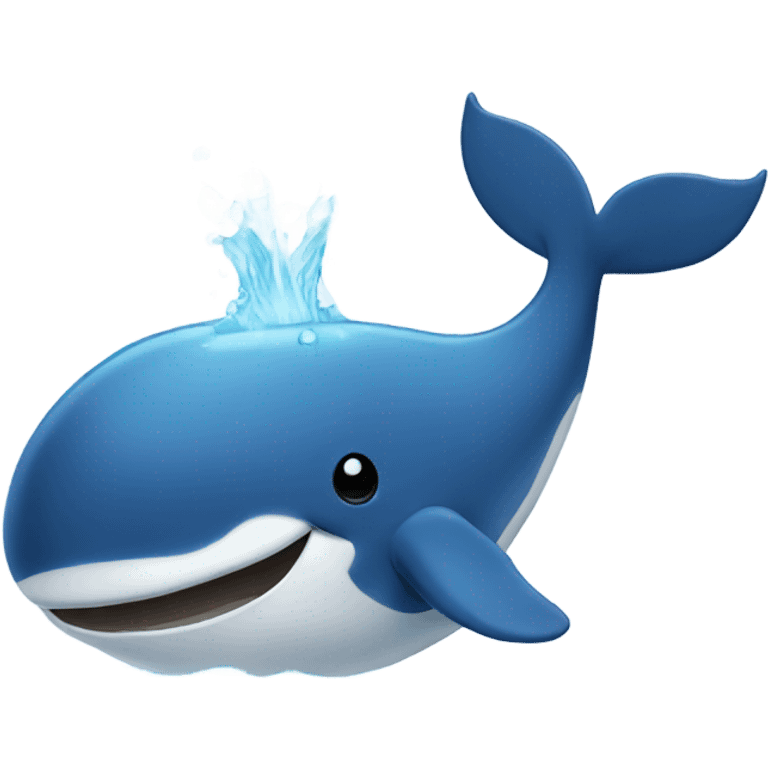 Whale showering  emoji