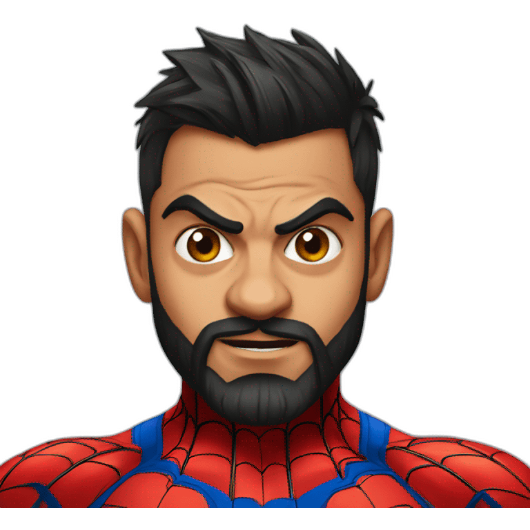 Virat Kohli Spiderman emoji