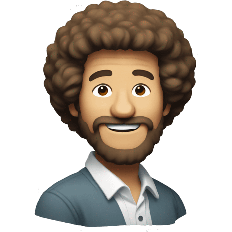 bob ross painting emoji