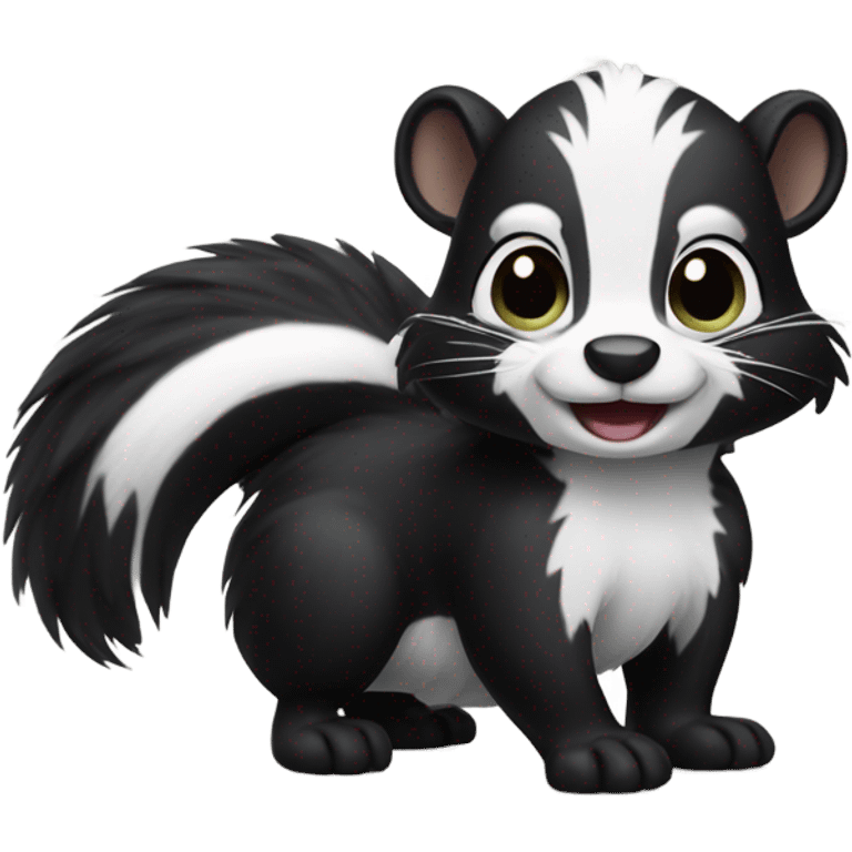 Cute skunk emoji