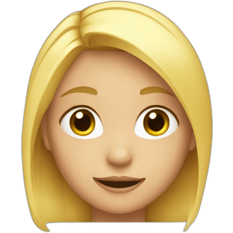 A blond girl child emoji