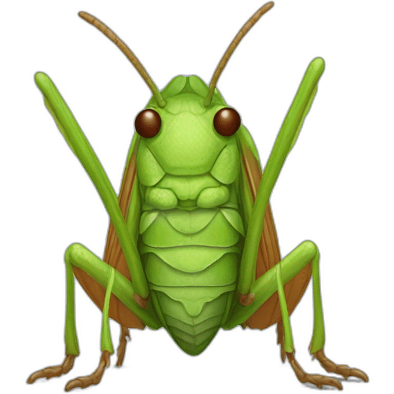 Grass hopper with bodies emoji