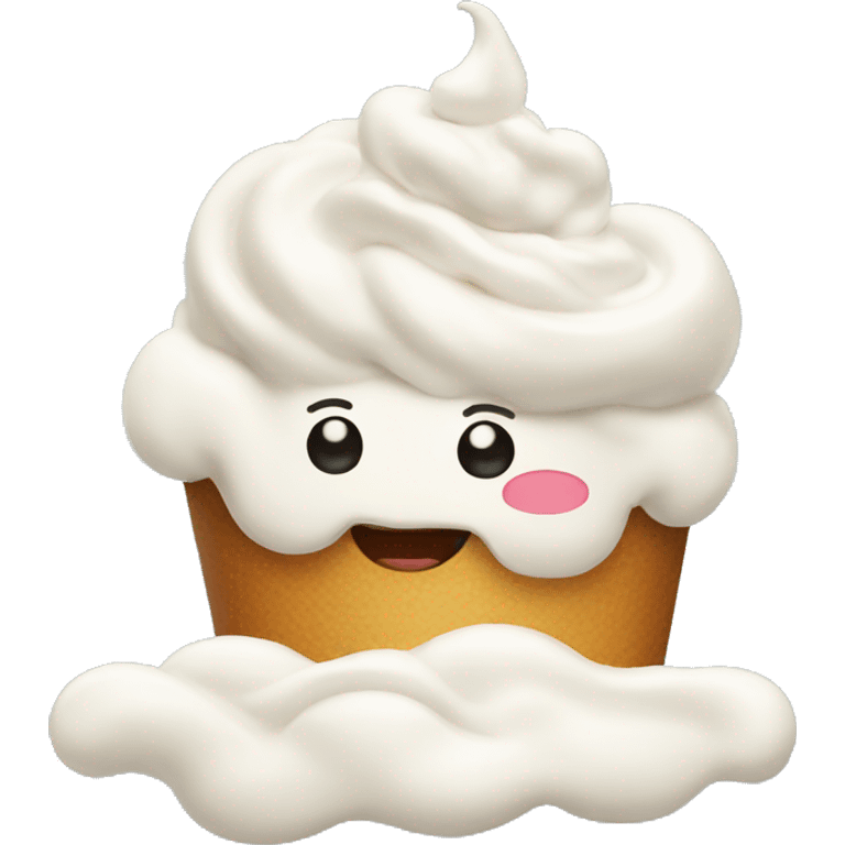 Whipped cream emoji