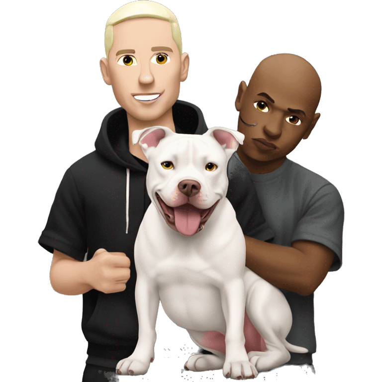 Eminem con un pitbull emoji