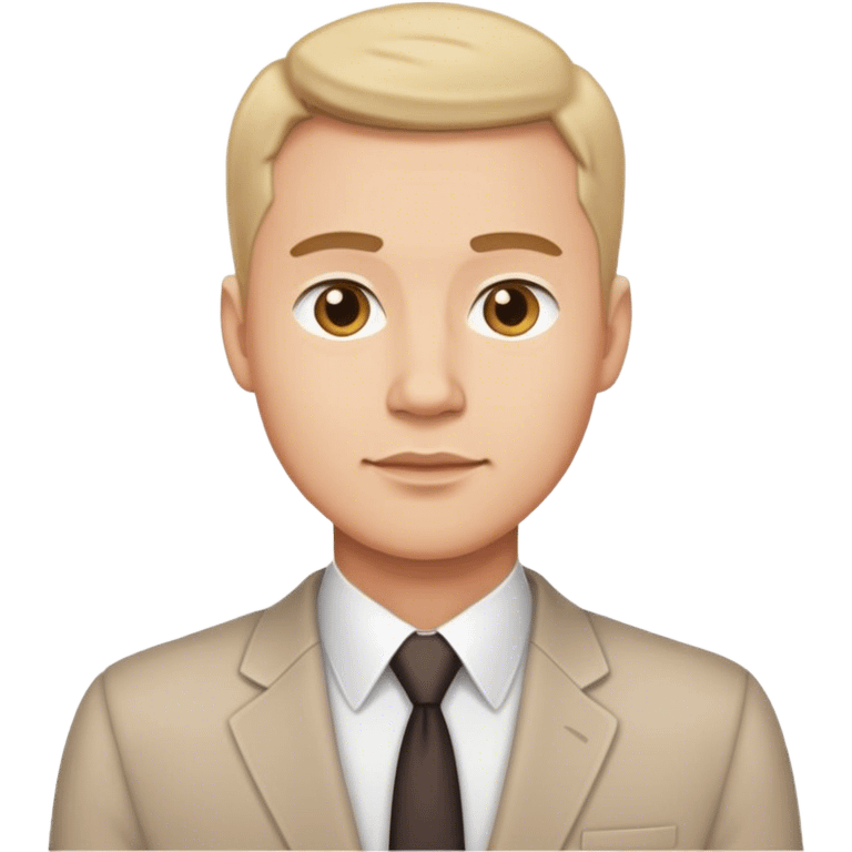 handsome dad with office out fit emoji