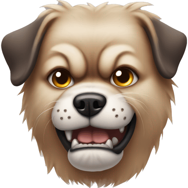 Angry dog emoji