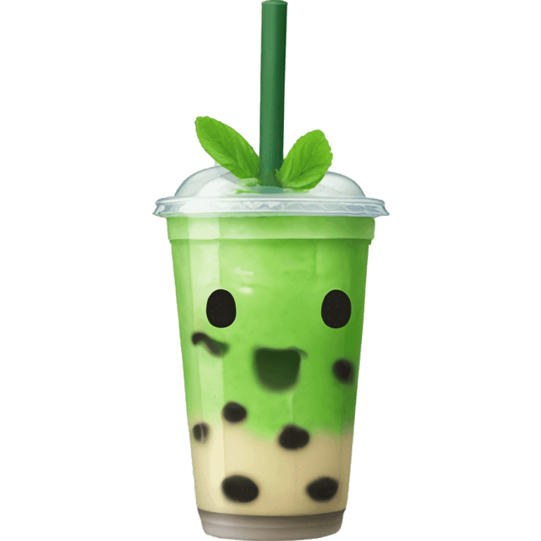 matcha bubble tea emoji