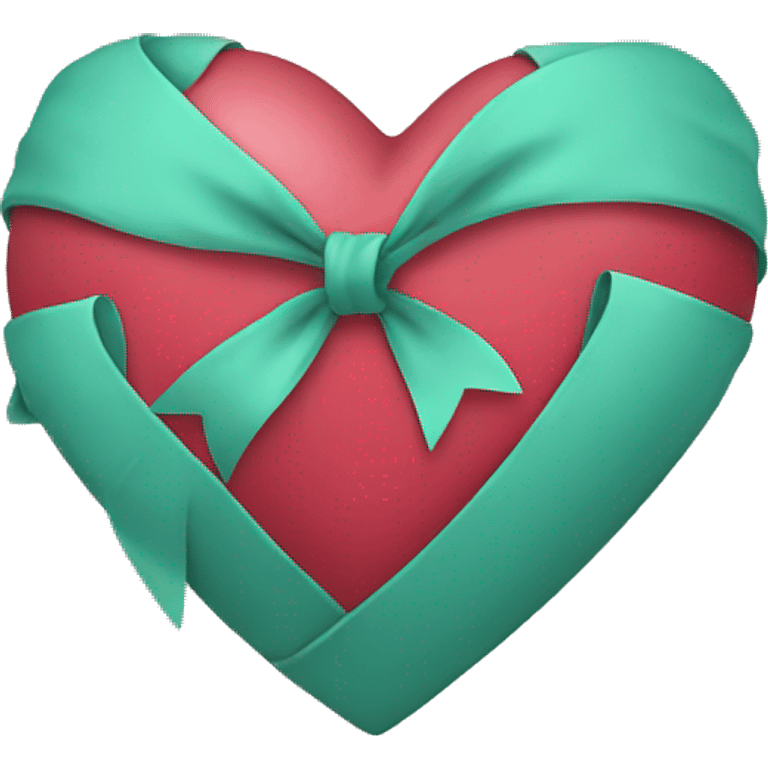 Heart with bow emoji