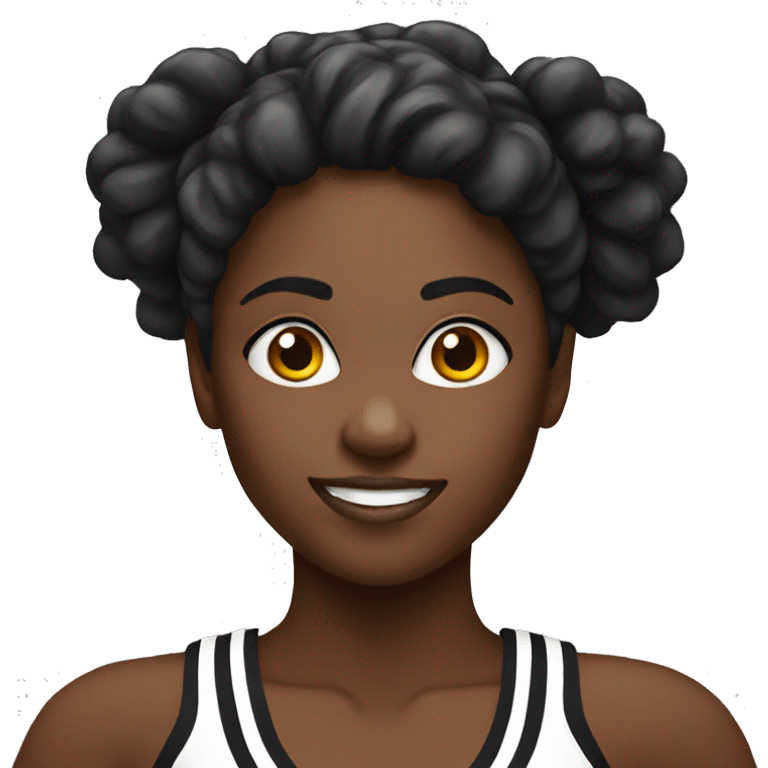 black cheerleader emoji