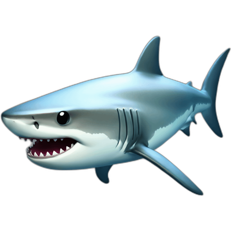 Transparent shark emoji