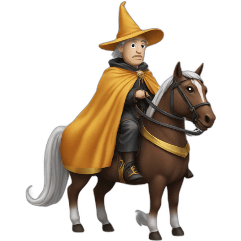 Grand wizard on a horse emoji