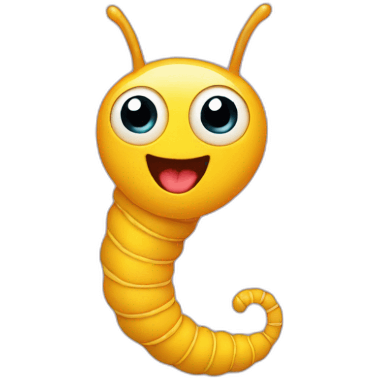 larva in love emoji