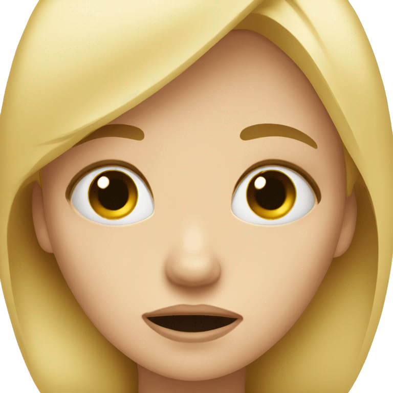 crying blond girl emoji