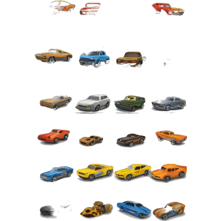 Empty Multi-story parking garage for 650 hot wheels emoji