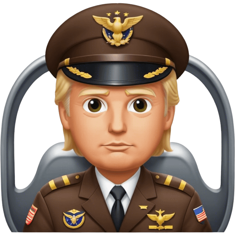 Trump as a plane pilot emoji