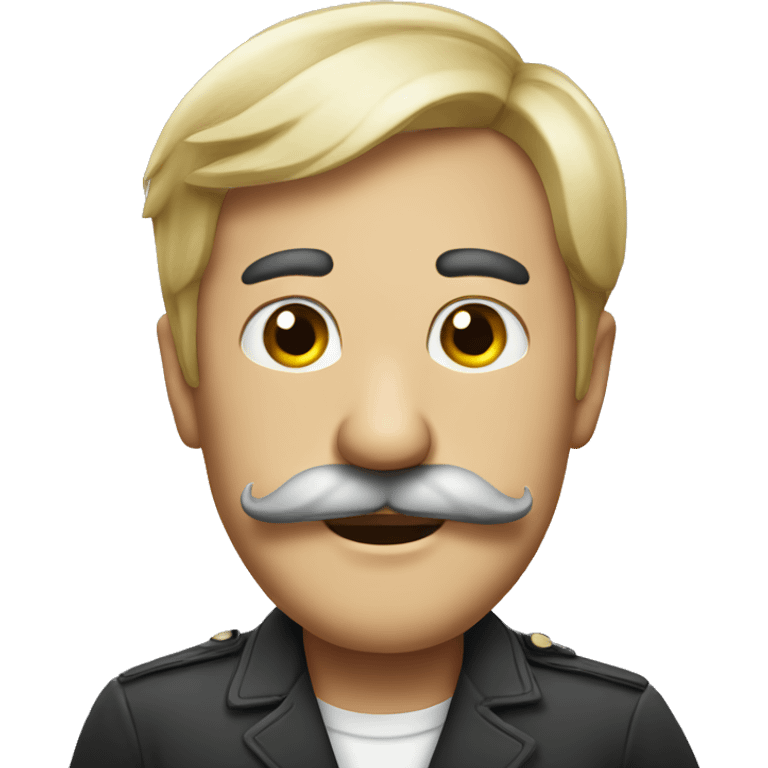 Funny moustache  emoji