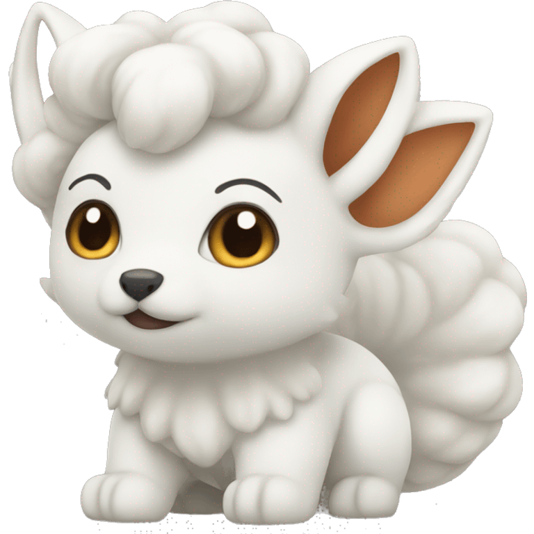 White vulpix emoji