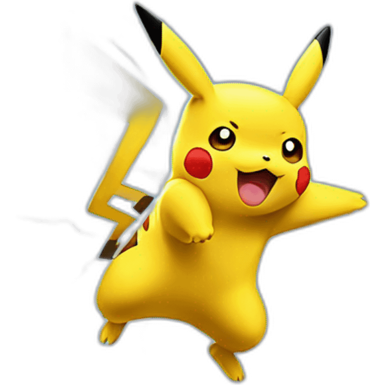 Pikachu lightning emoji