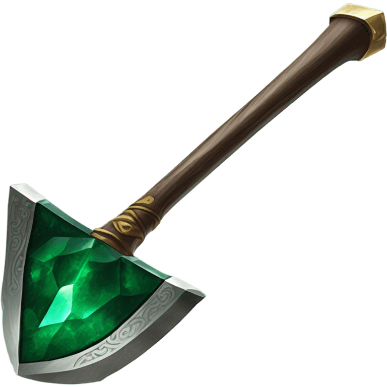 Emerald Axe emoji