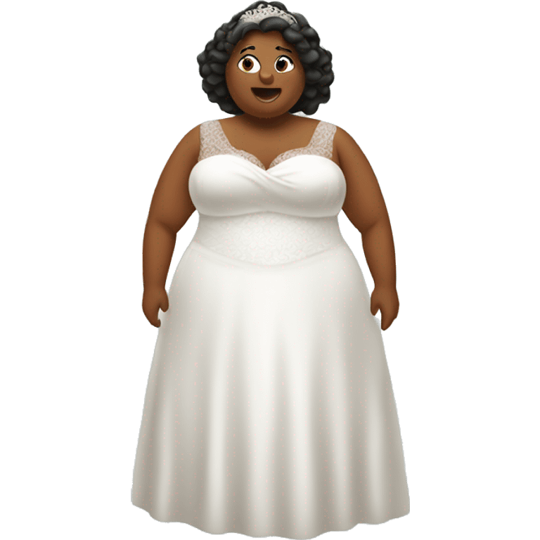 Fat bride  emoji