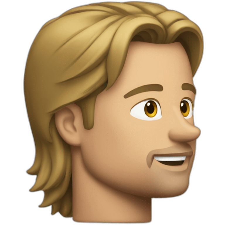 Brad Pitt sur une torue emoji