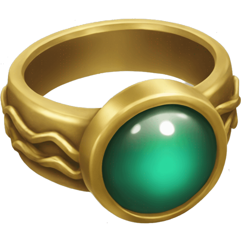  gold ring in lord of the rings style emoji