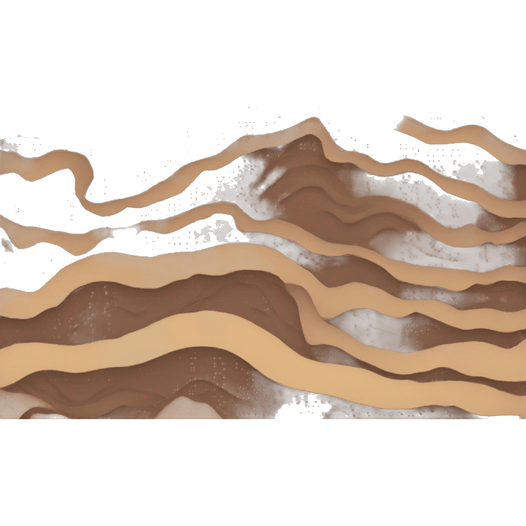 brown spiraling mountain emoji