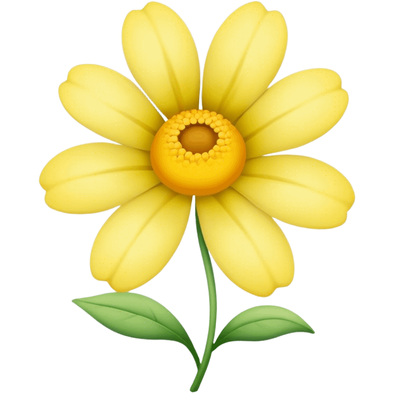 pastel yellow flower emoji