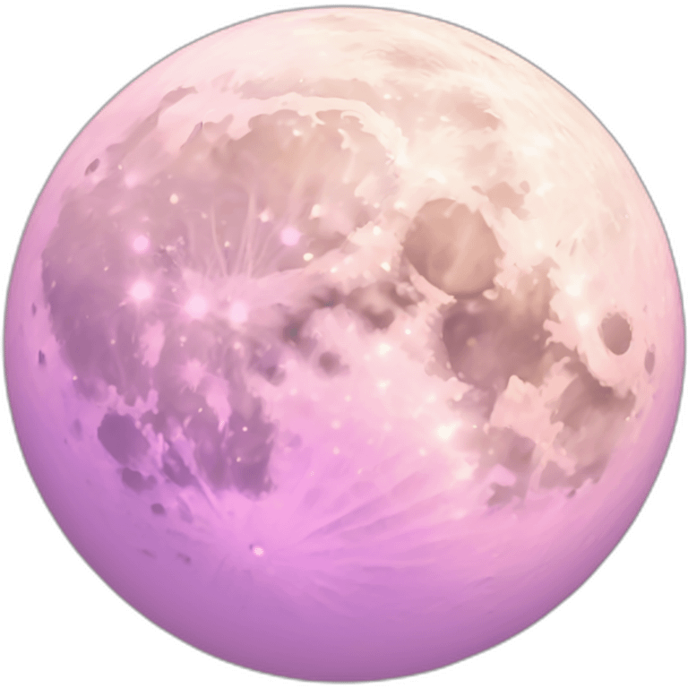 MOON pink 雲 emoji