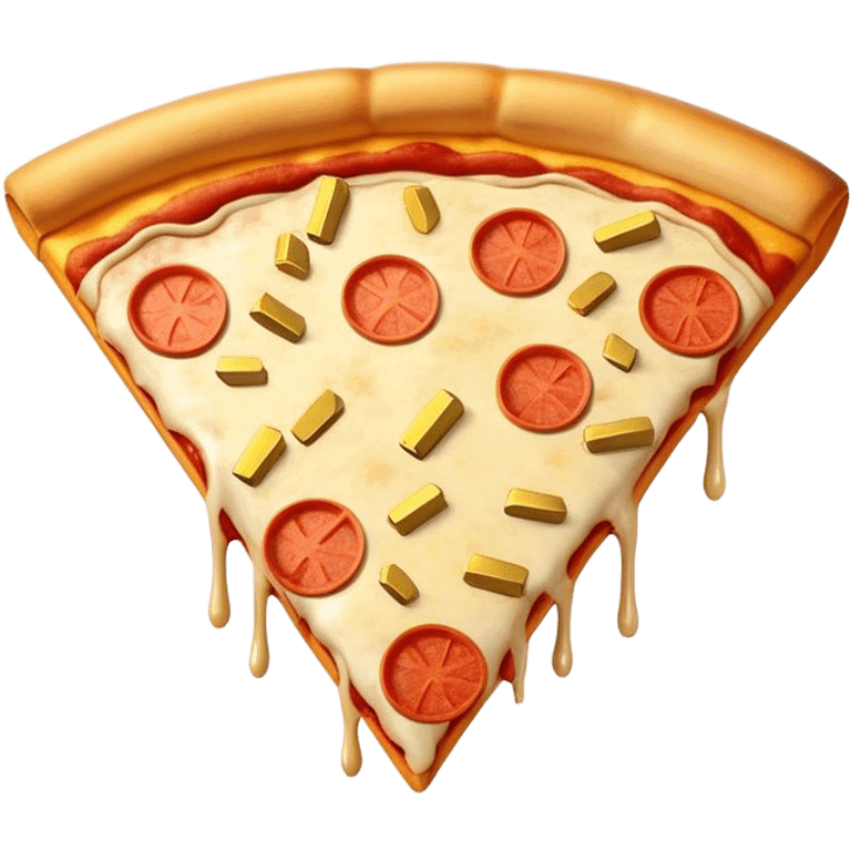 Pizza with gold bars emoji