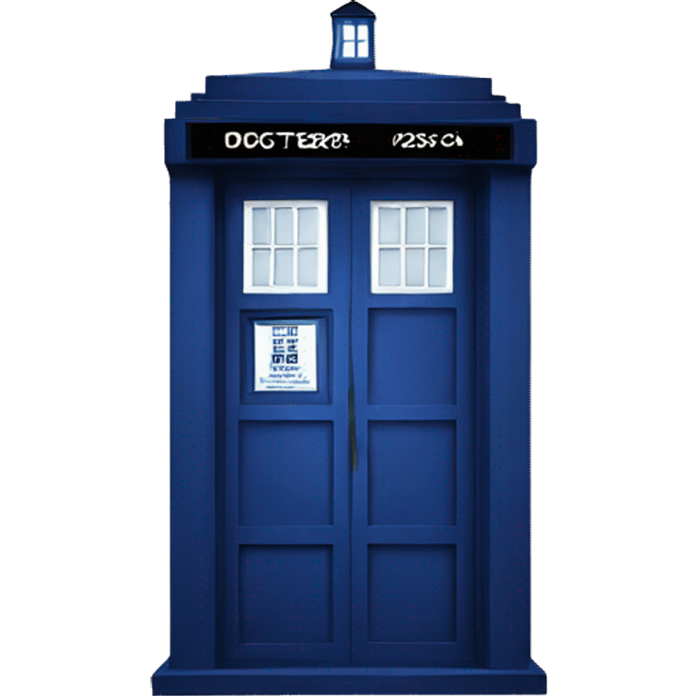 Doctor WHO Tardis emoji