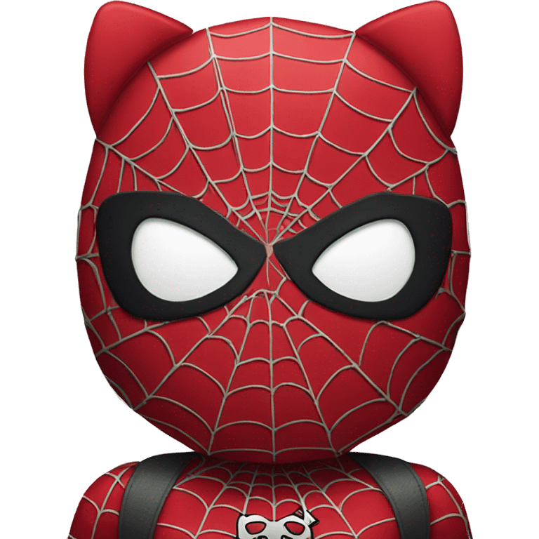 Hello kitty in Spider-Man costume  emoji