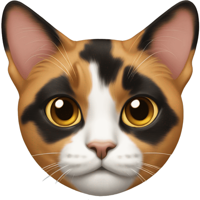 Calico cat triangle nose emoji