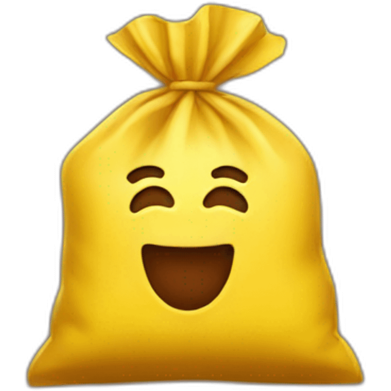 chocolate powder  - yellow bag emoji