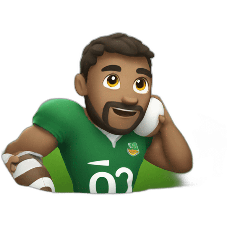 The rugby player emoji