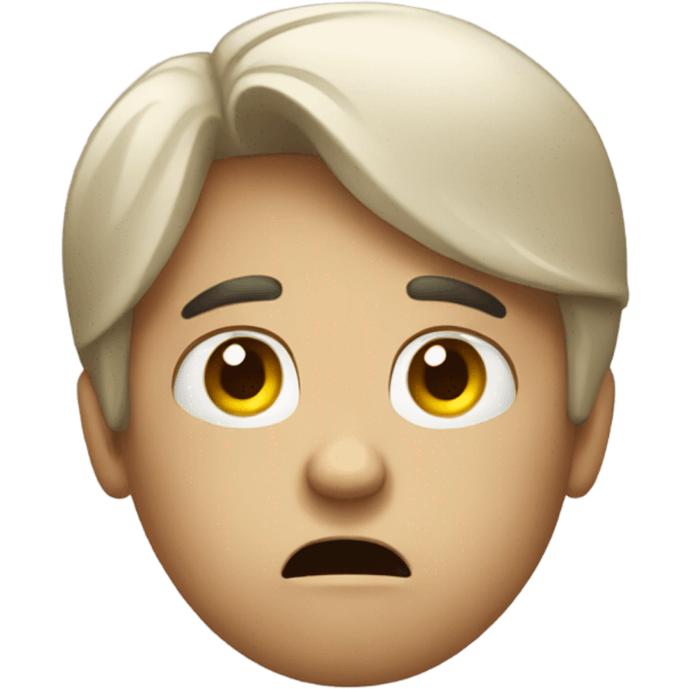 tired annoyed person emoji